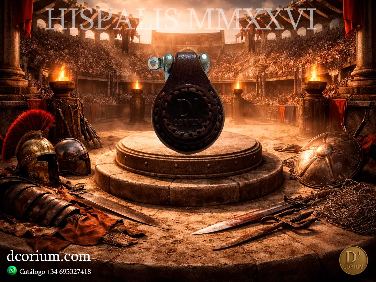 Llavero D´CORIUM marrón